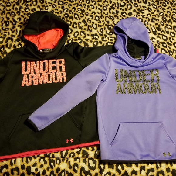 *SOLD on Mercari* (2) Under Armour hoodies - Picture 1 of 5